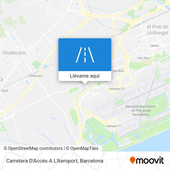 Mapa Carretera D'Accés A L'Aeroport