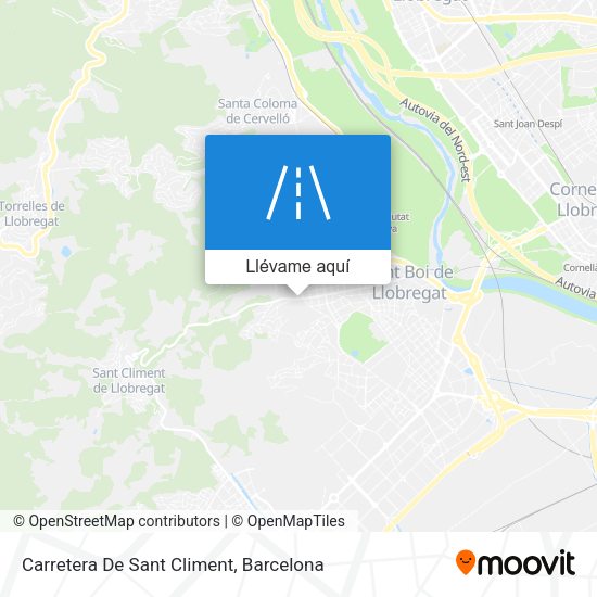 Mapa Carretera De Sant Climent
