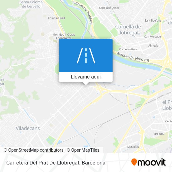 Mapa Carretera Del Prat De Llobregat