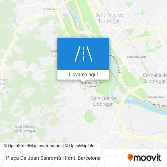 Mapa Plaça De Joan Sanromà I Font