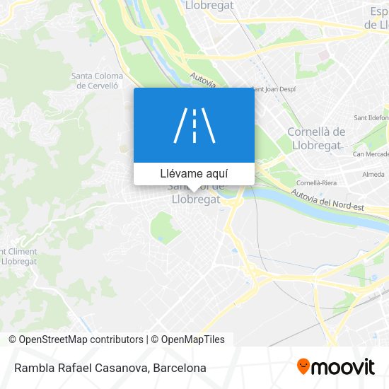 Mapa Rambla Rafael Casanova