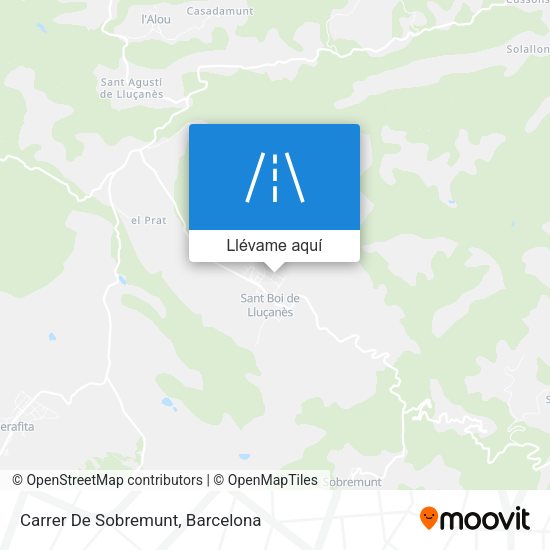 Mapa Carrer De Sobremunt