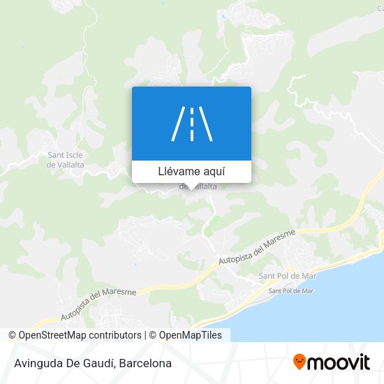 Mapa Avinguda De Gaudí