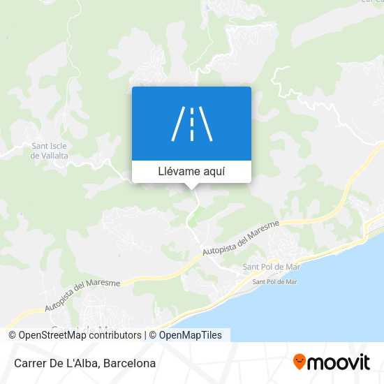 Mapa Carrer De L'Alba