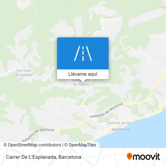 Mapa Carrer De L'Esplanada