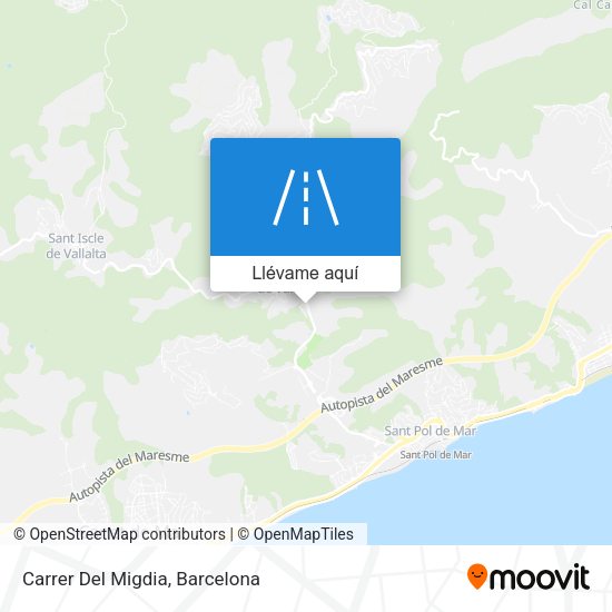 Mapa Carrer Del Migdia