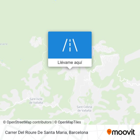 Mapa Carrer Del Roure De Santa Maria