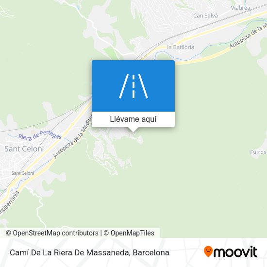 Mapa Camí De La Riera De Massaneda