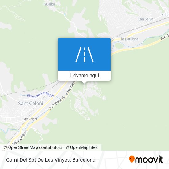 Mapa Camí Del Sot De Les Vinyes
