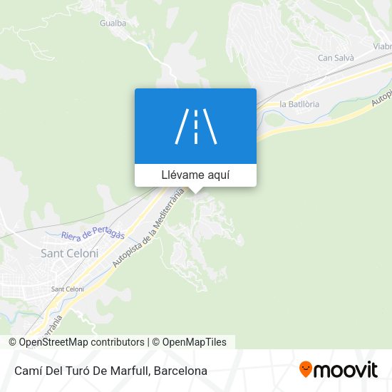 Mapa Camí Del Turó De Marfull