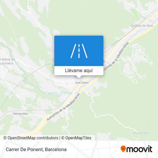 Mapa Carrer De Ponent
