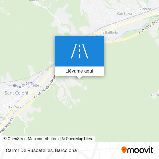Mapa Carrer De Ruscatelles