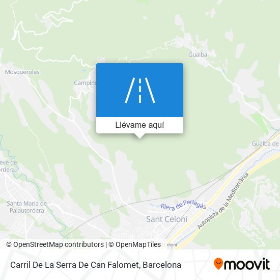 Mapa Carril De La Serra De Can Falomet