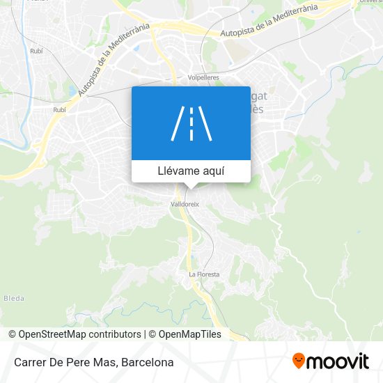 Mapa Carrer De Pere Mas