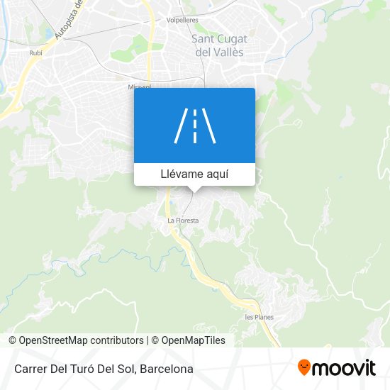 Mapa Carrer Del Turó Del Sol