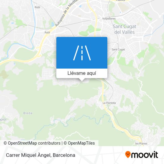 Mapa Carrer Miquel Àngel