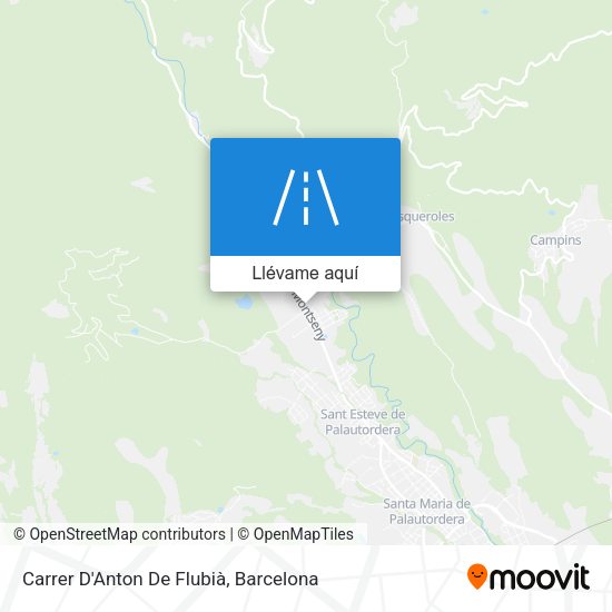 Mapa Carrer D'Anton De Flubià