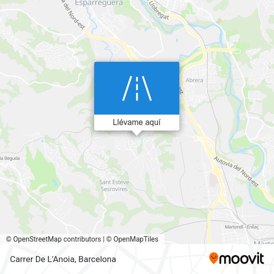 Mapa Carrer De L'Anoia