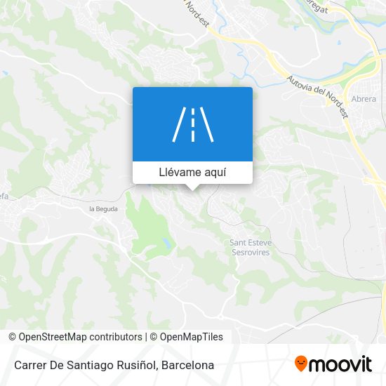 Mapa Carrer De Santiago Rusiñol