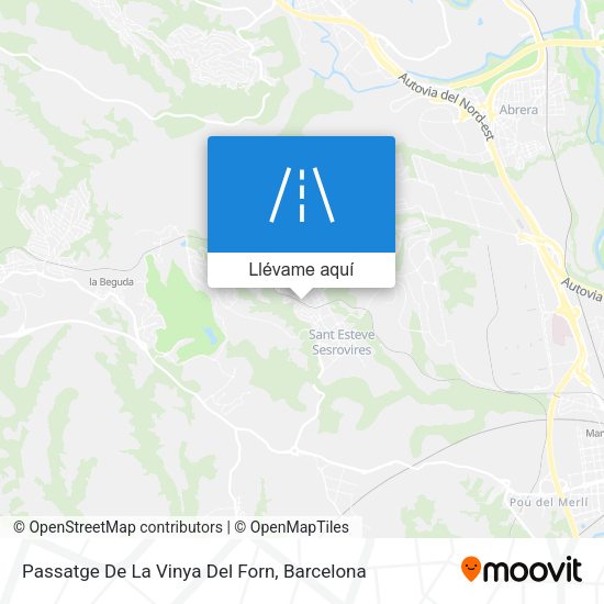 Mapa Passatge De La Vinya Del Forn