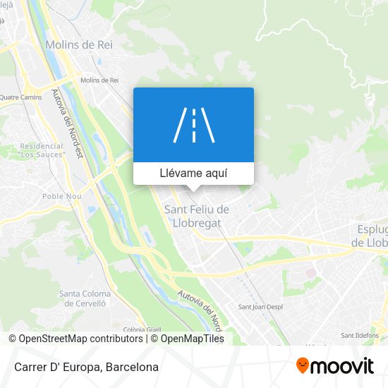 Mapa Carrer D' Europa