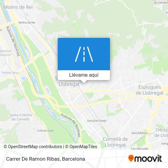 Mapa Carrer De Ramon Ribas