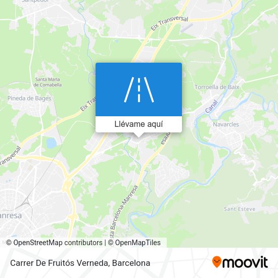 Mapa Carrer De Fruitós Verneda