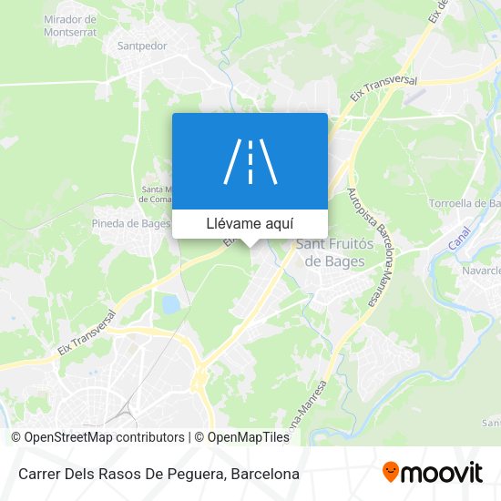 Mapa Carrer Dels Rasos De Peguera