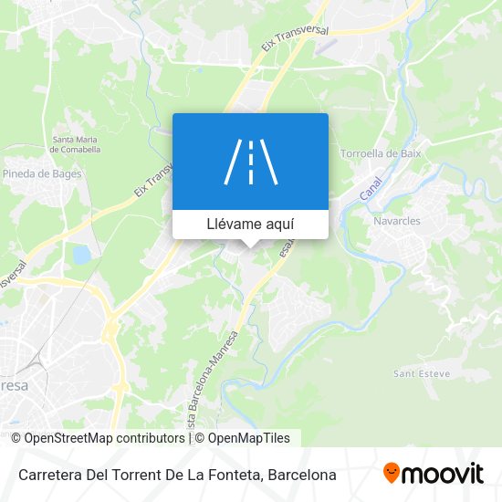 Mapa Carretera Del Torrent De La Fonteta