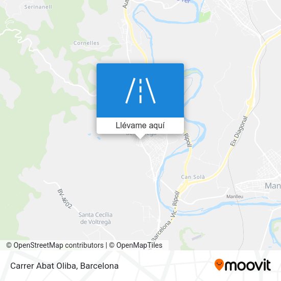 Mapa Carrer Abat Oliba