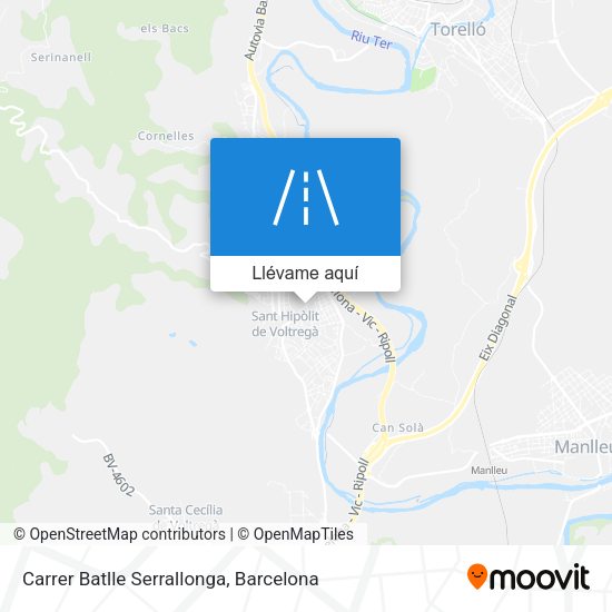 Mapa Carrer Batlle Serrallonga