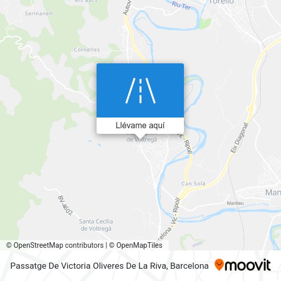 Mapa Passatge De Victoria Oliveres De La Riva