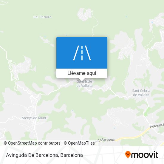 Mapa Avinguda De Barcelona