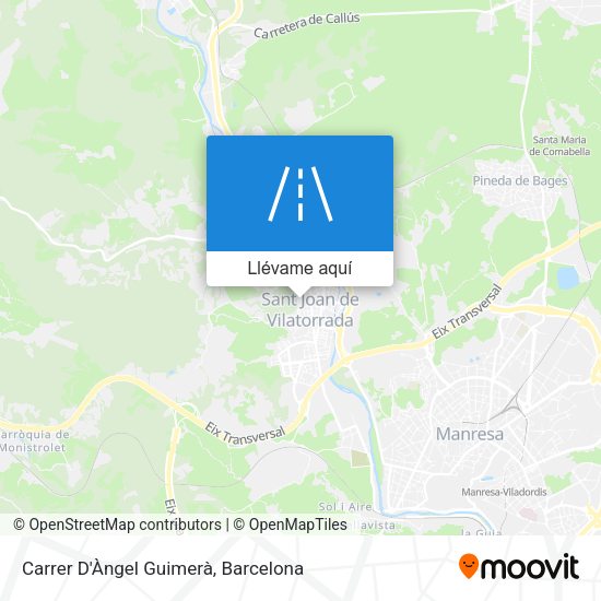 Mapa Carrer D'Àngel Guimerà