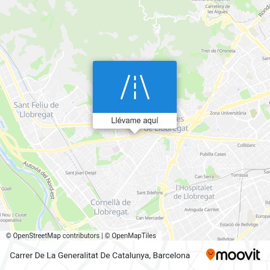 Mapa Carrer De La Generalitat De Catalunya