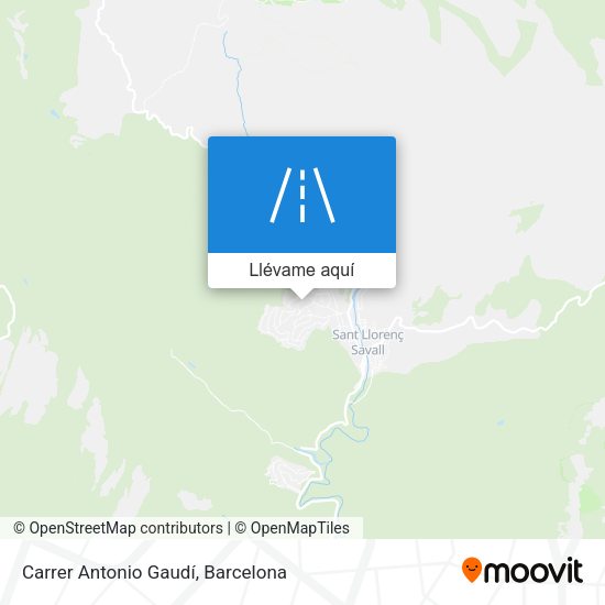 Mapa Carrer Antonio Gaudí