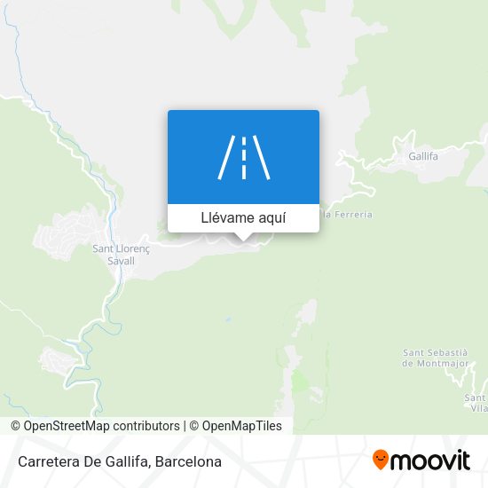 Mapa Carretera De Gallifa