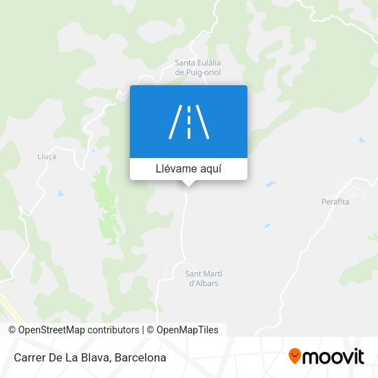 Mapa Carrer De La Blava