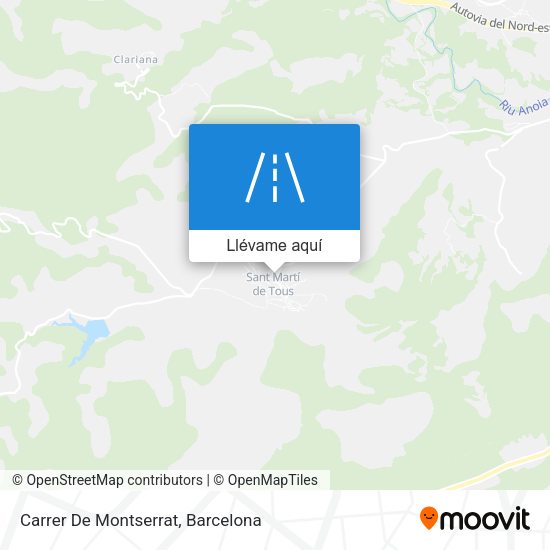 Mapa Carrer De Montserrat