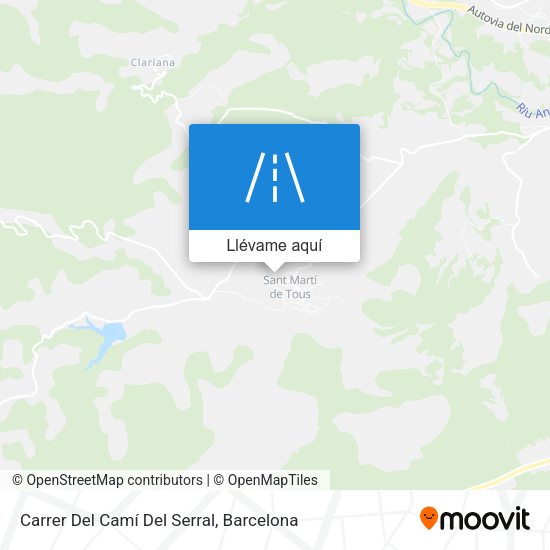 Mapa Carrer Del Camí Del Serral
