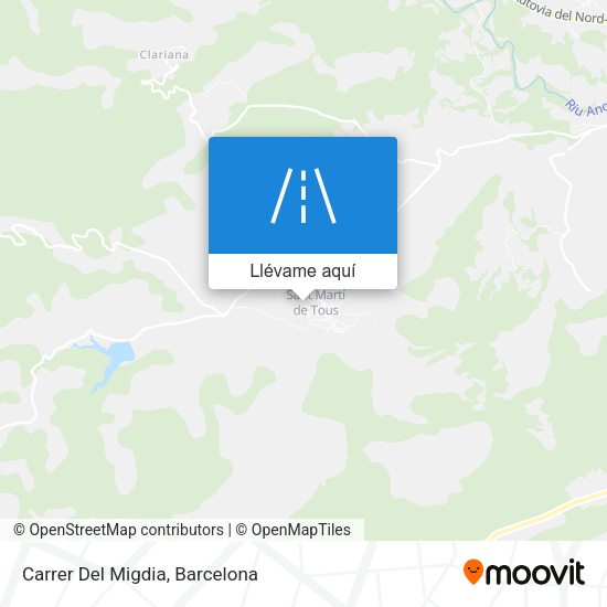 Mapa Carrer Del Migdia
