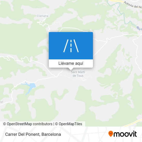 Mapa Carrer Del Ponent