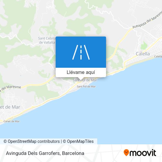 Mapa Avinguda Dels Garrofers