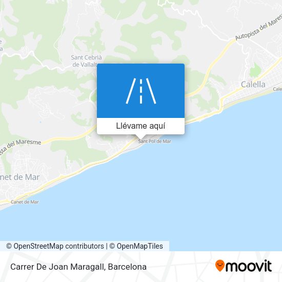 Mapa Carrer De Joan Maragall