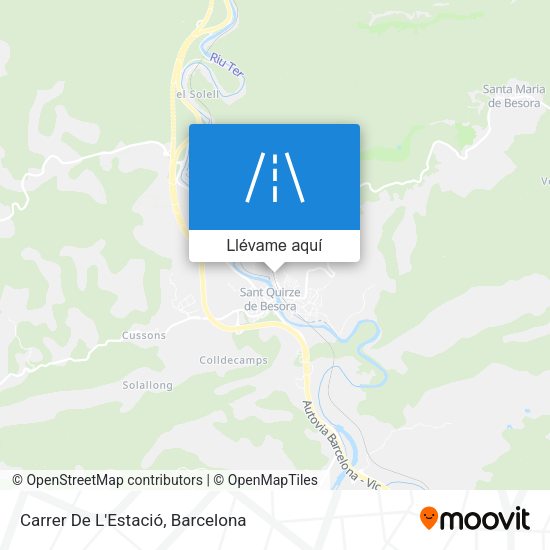 Mapa Carrer De L'Estació