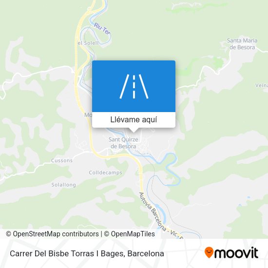 Mapa Carrer Del Bisbe Torras I Bages