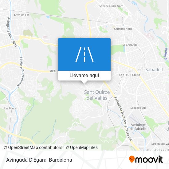 Mapa Avinguda D'Egara