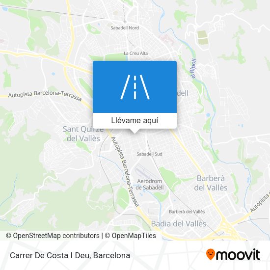 Mapa Carrer De Costa I Deu