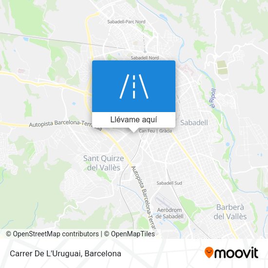 Mapa Carrer De L'Uruguai