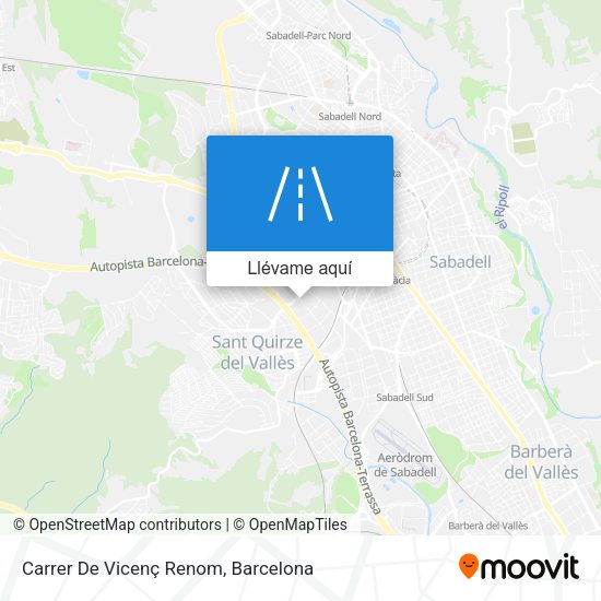 Mapa Carrer De Vicenç Renom